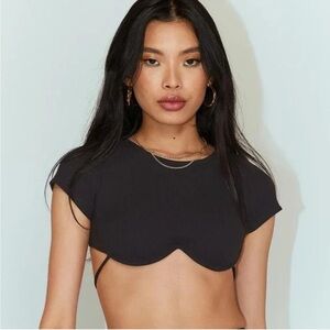 Princess Polly Becca Short Sleeve Crop Top